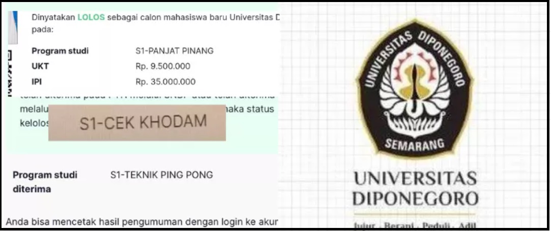 Server pengumuman ujian mandiri UNDIP