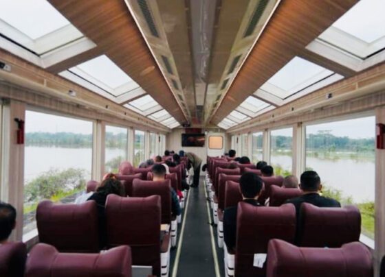 Liburan Akhir Tahun Sambil Menikmati Lanskap Indonesia Naik Kereta Panoramic (Sumber: @Kawisata)