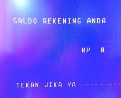 Sisa Saldo ATM (Sumber Twitter @peteerh)